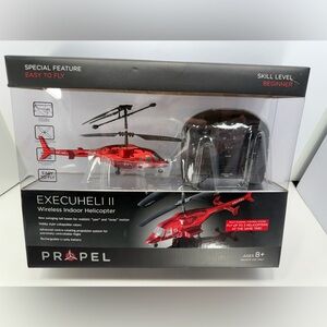NIB Propel 2013 Red Execuheli II Wireless Indoor Helicopter